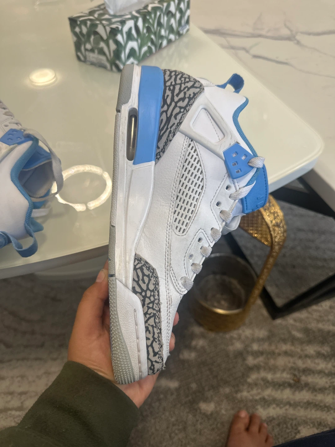Jordan Spizike White and University Blue - photo 3