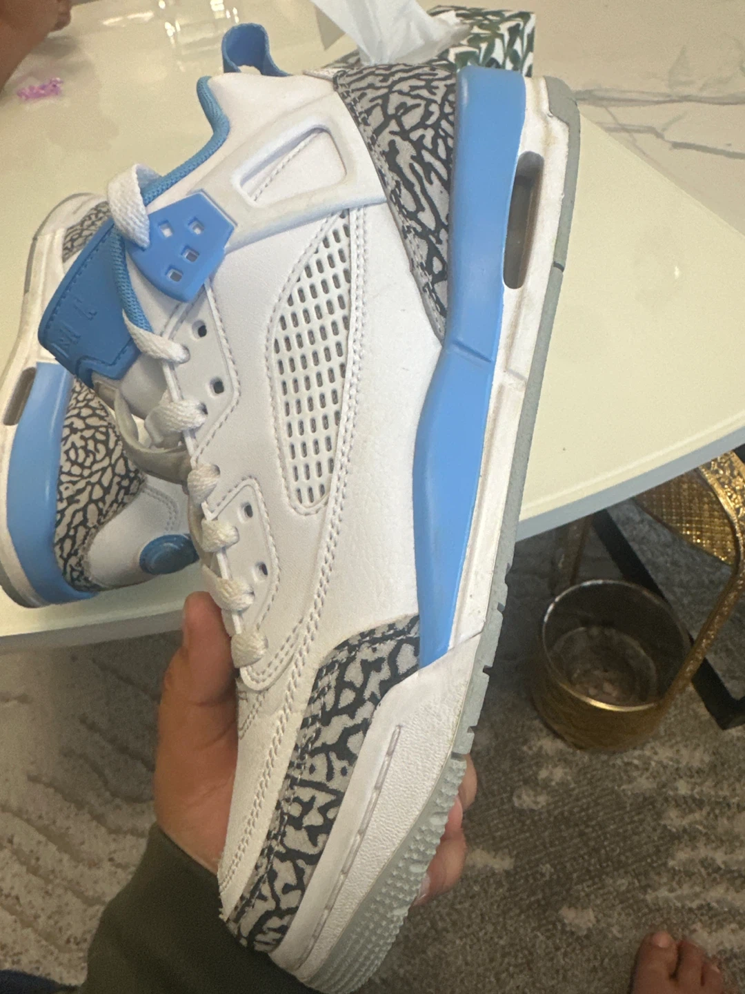 Jordan Spizike White and University Blue - photo 4
