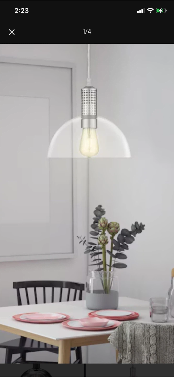 OVE Decors Ella 1-Light Pendant Light