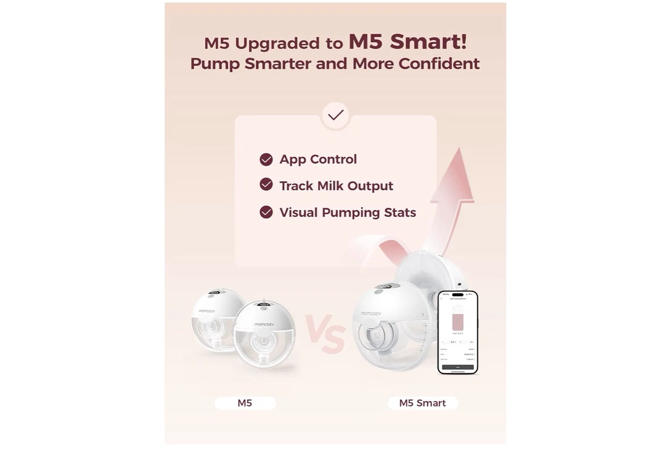Momcozy M5 Smart Hands-Free Breast Pump - photo 2