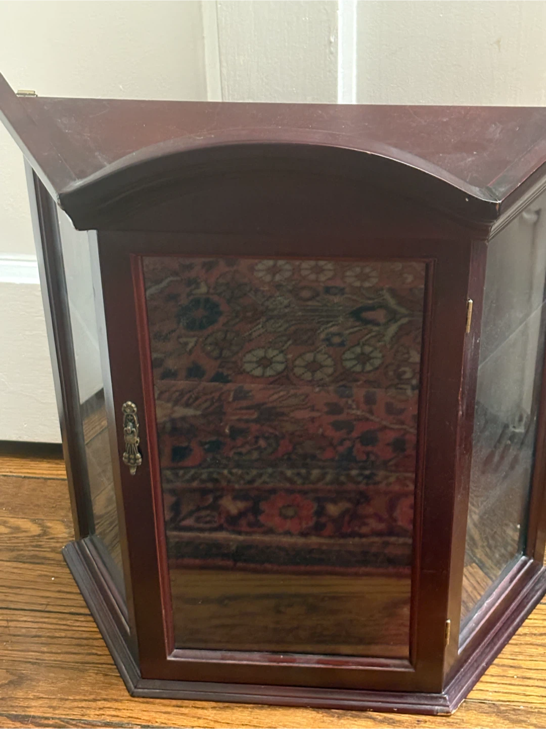 Wooden Corner Display Cabinet