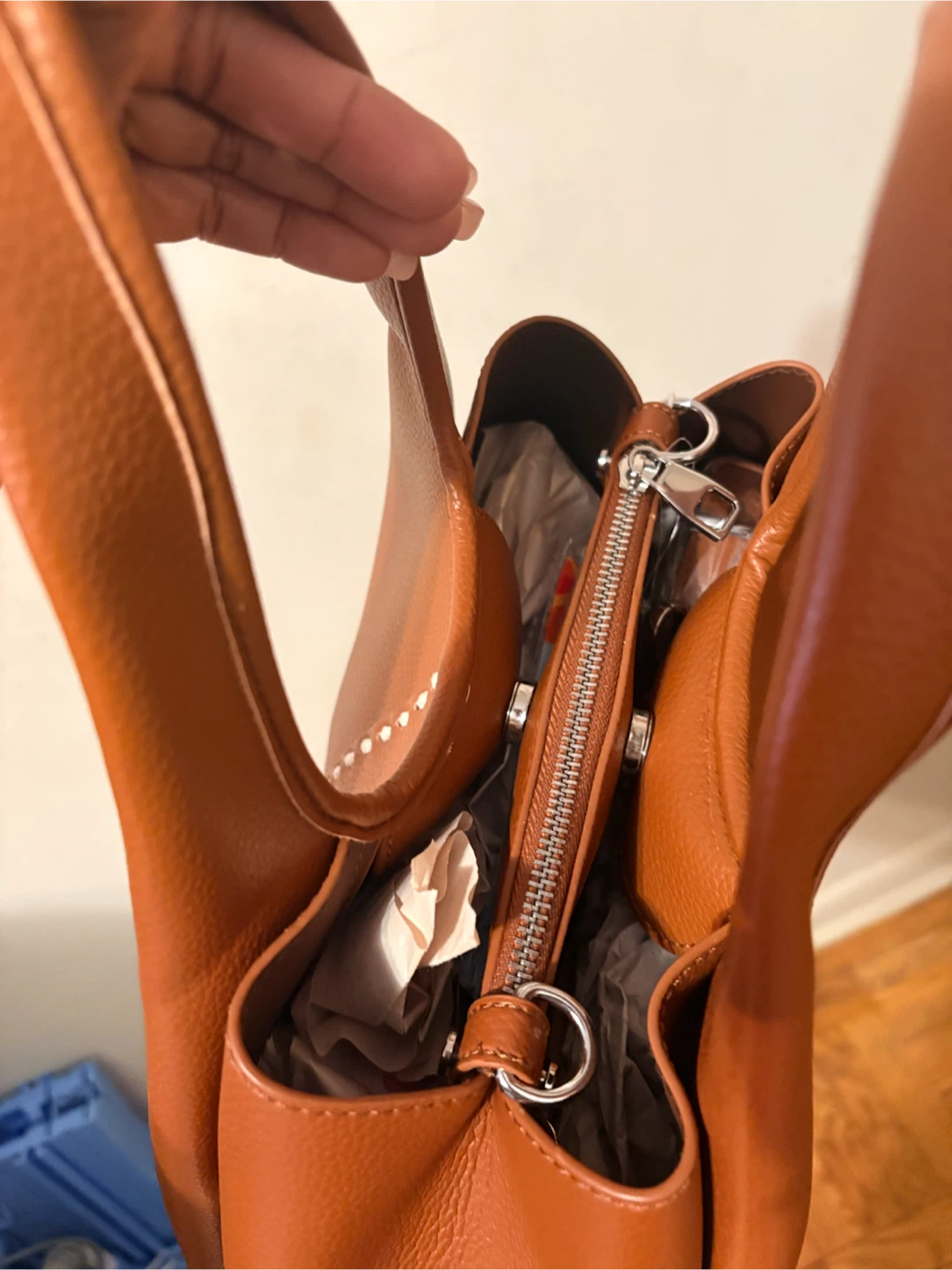 Lana (coach) inspired Tan faux Leather Handbag - photo 3