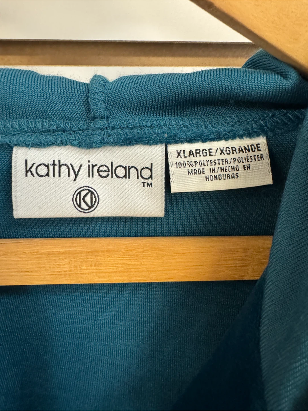 Kathy Ireland Velour Zip-Up Hoodie Blue XL - photo 2