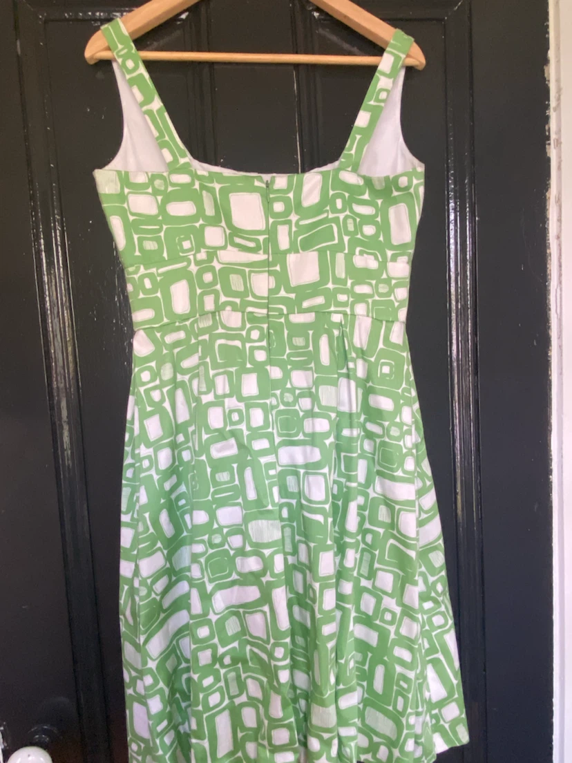 Calvin Klein Green and White Geometric Dress - photo 3