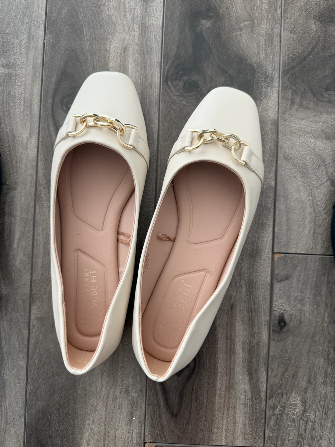 Primark Cream Wide Fit Ballet Flats Brand New