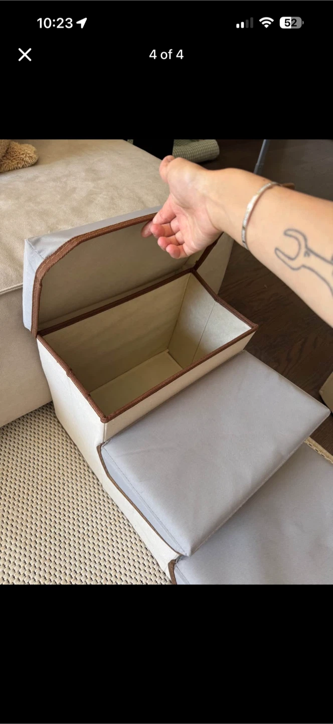 3-Step Pet Stairs with Storage - photo 4