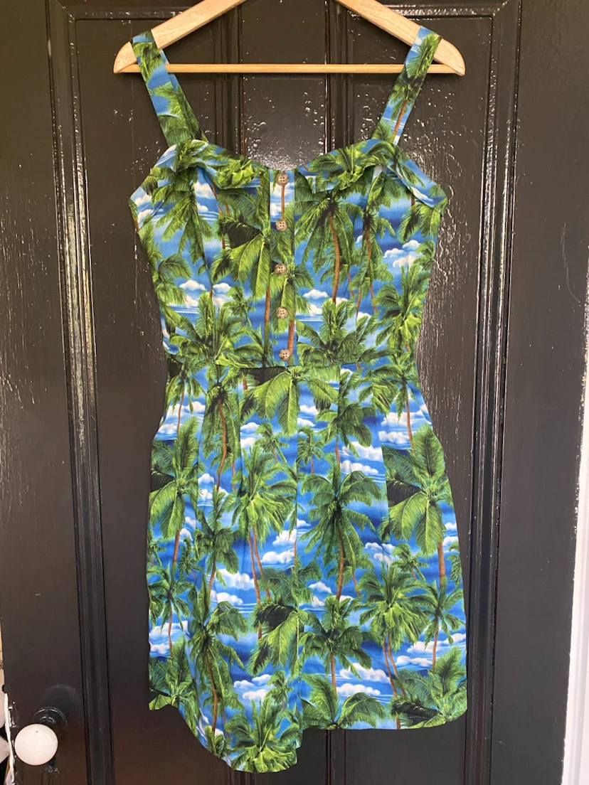 Birds of North America Palm Print Dress