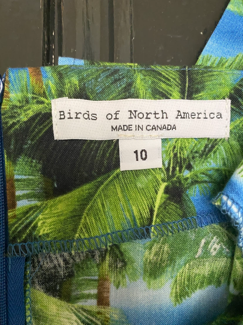 Birds of North America Palm Print Dress - photo 4
