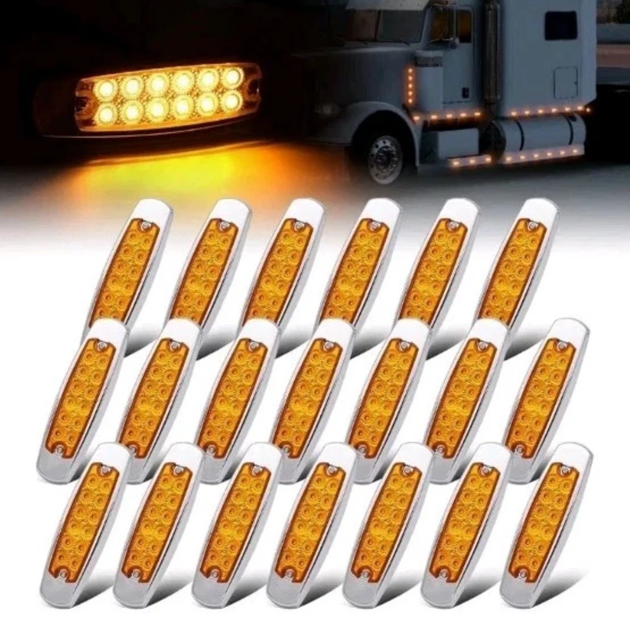 20 pcs LEDVillage Amber LED Marker Lights