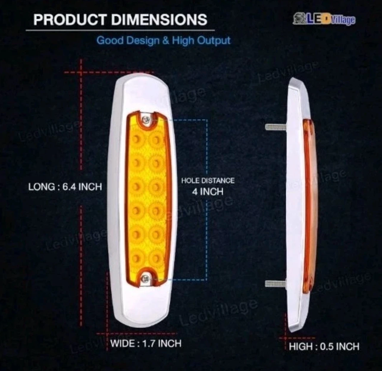 20 pcs LEDVillage Amber LED Marker Lights - photo 2