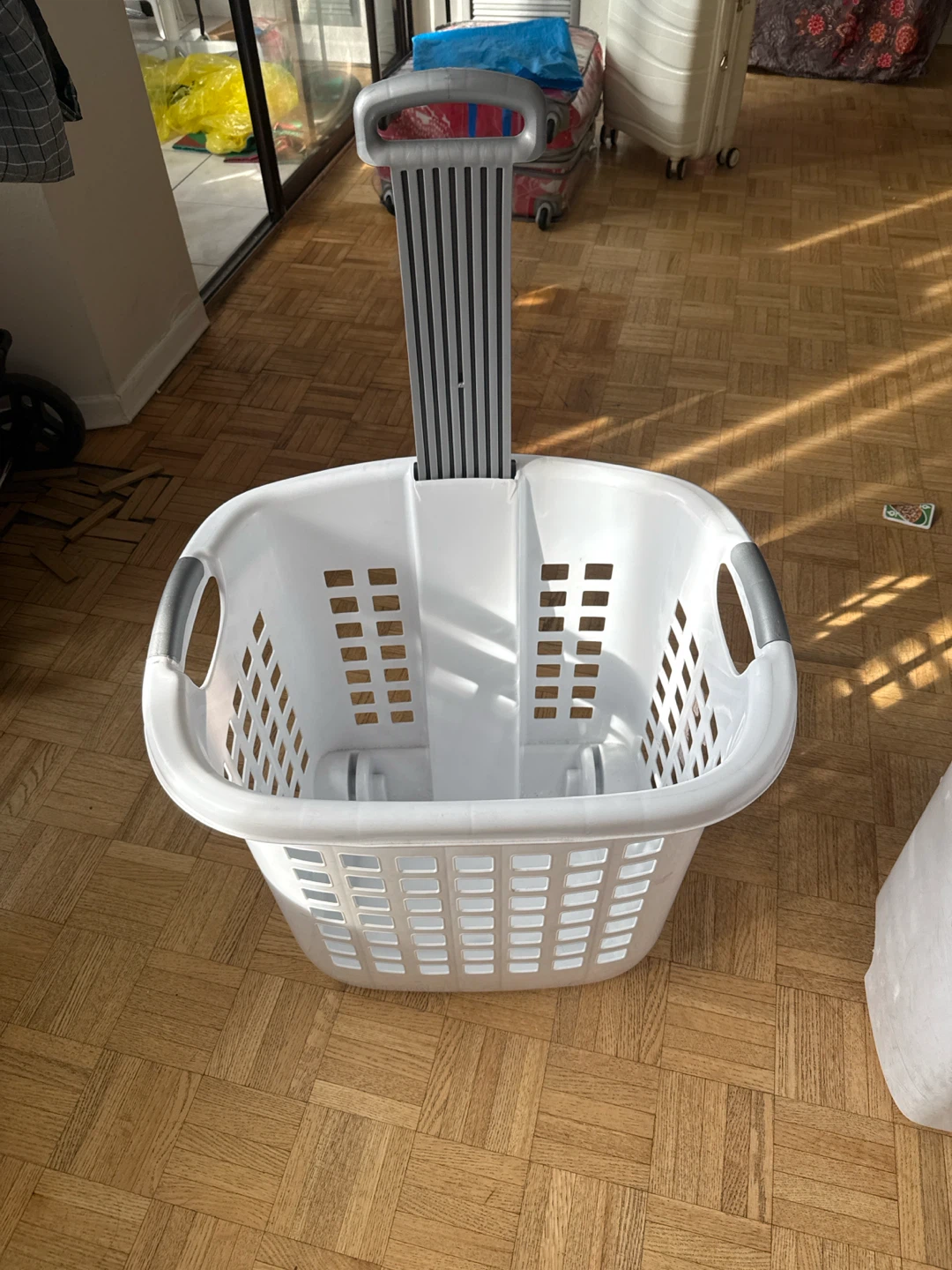 Rolling Plastic Laundry Basket - photo 2