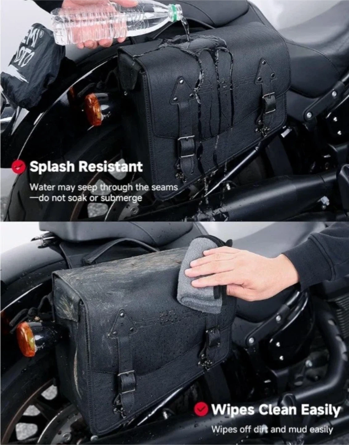 Kemimoto Motorcycle Saddlebags 2-Pack - photo 5
