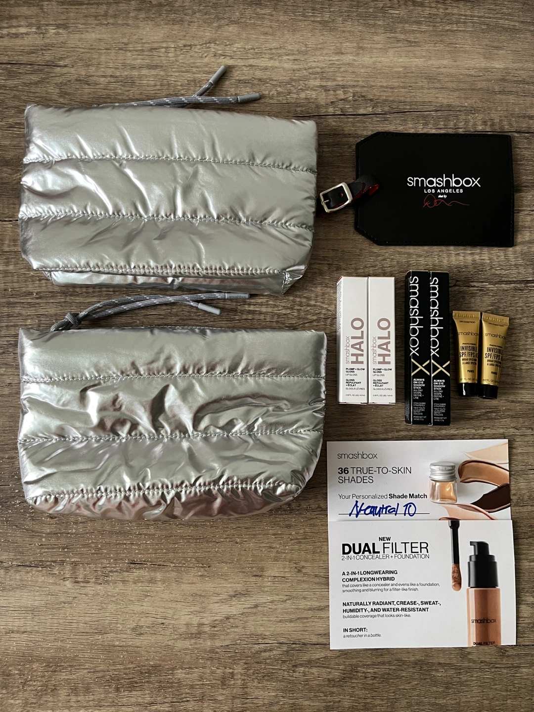 Smashbox Cosmetics & Metallic Pouches (NEW)