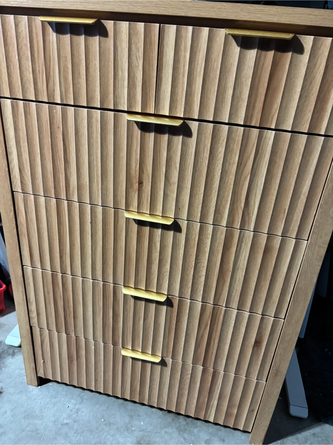 Modern Wood Dresser with Charging Station - photo 2