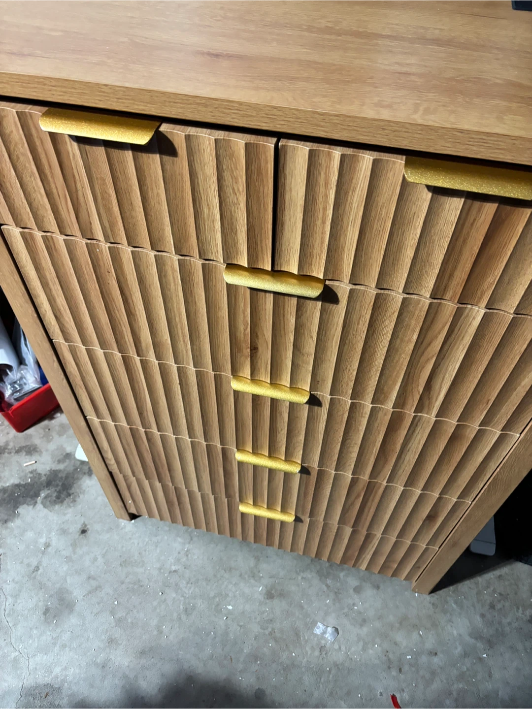 Modern Wood Dresser with Charging Station - photo 3