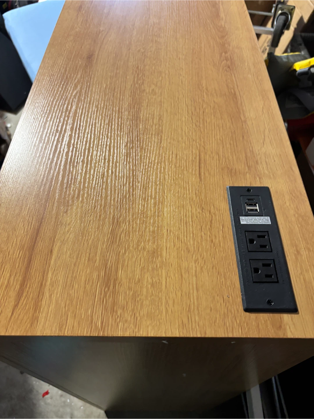 Modern Wood Dresser with Charging Station - photo 4
