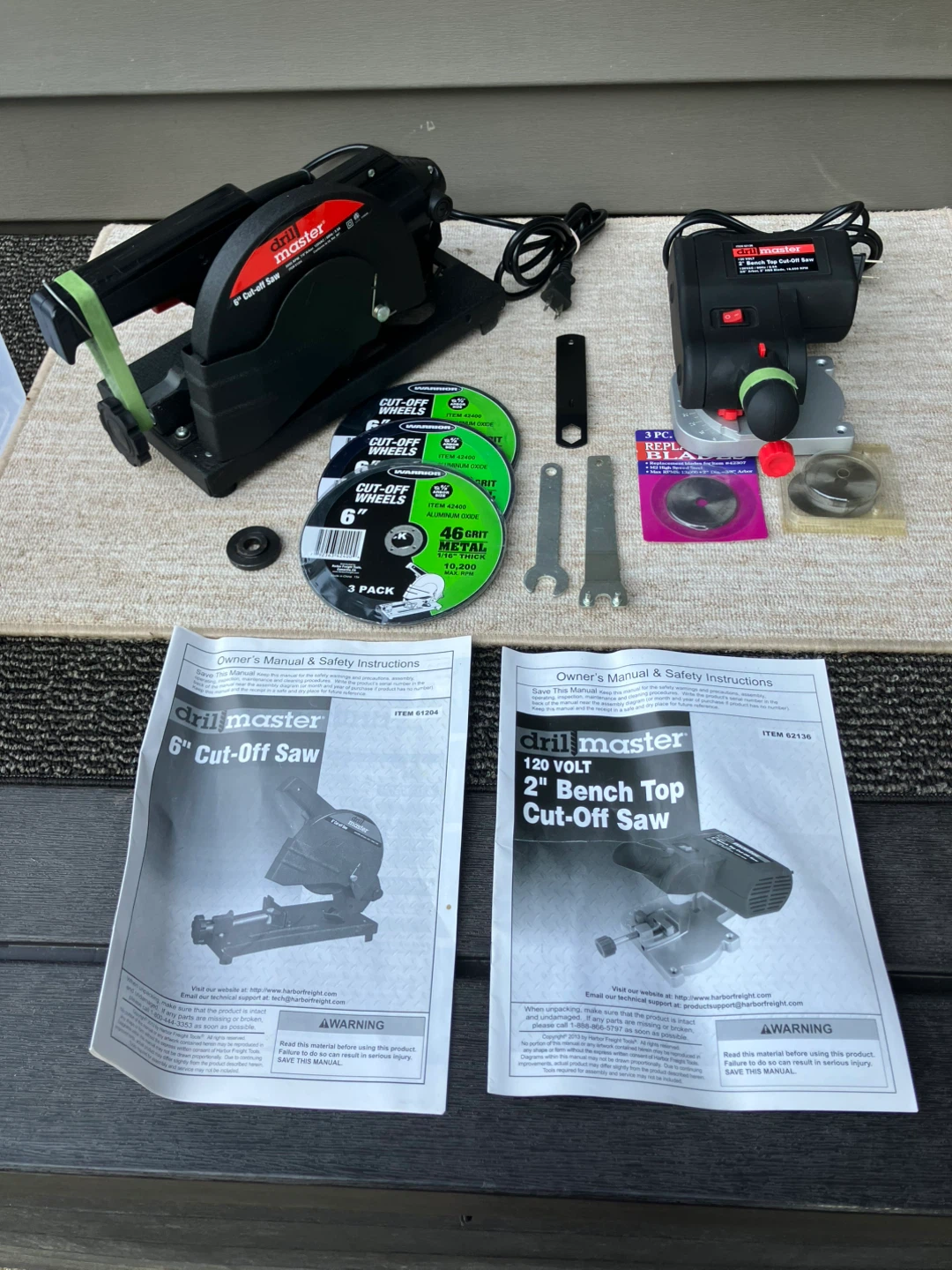 Drill Master Cut-Off Saws with Accessories
