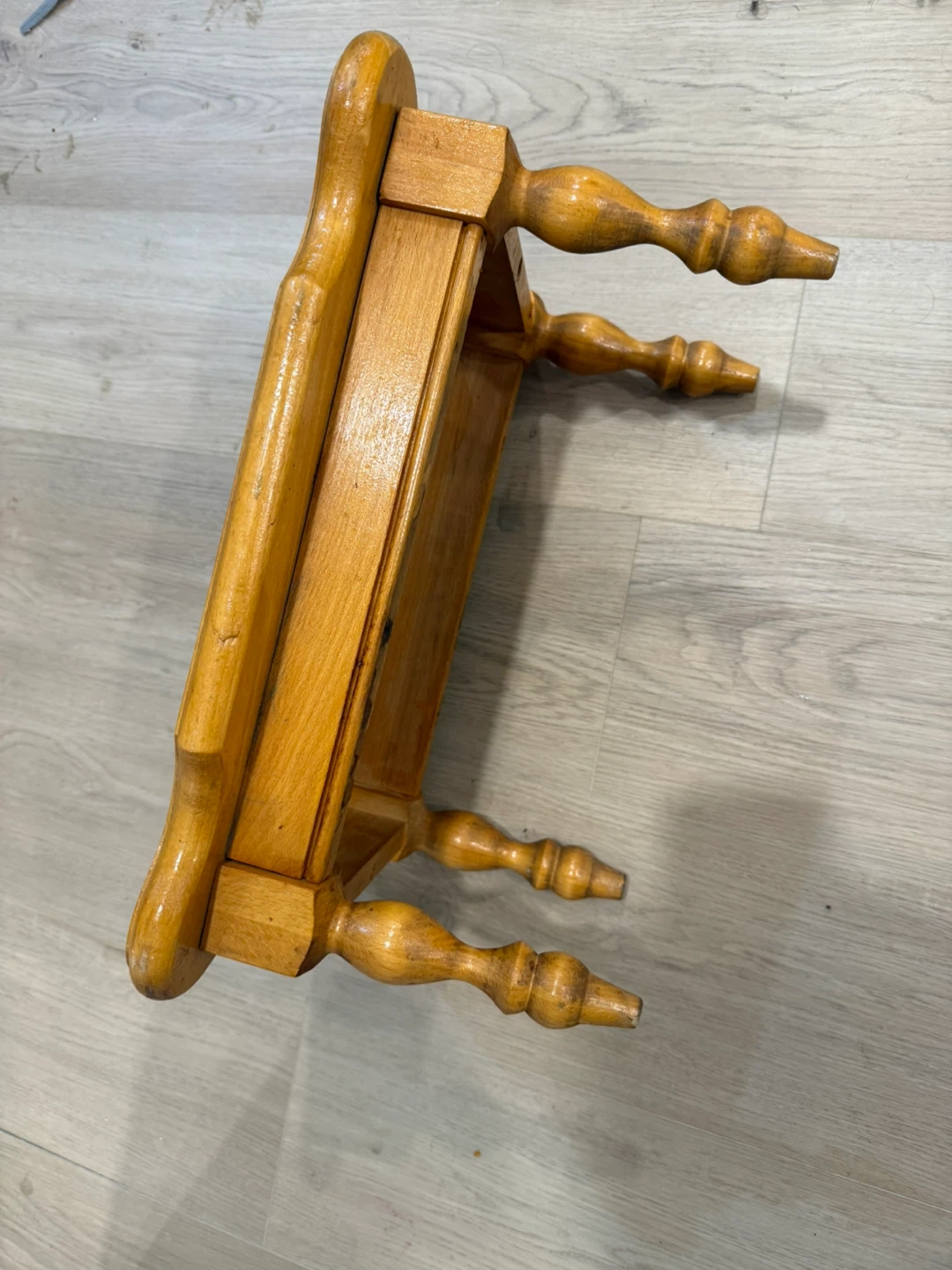 Small Wooden Decorative Stool - photo 3