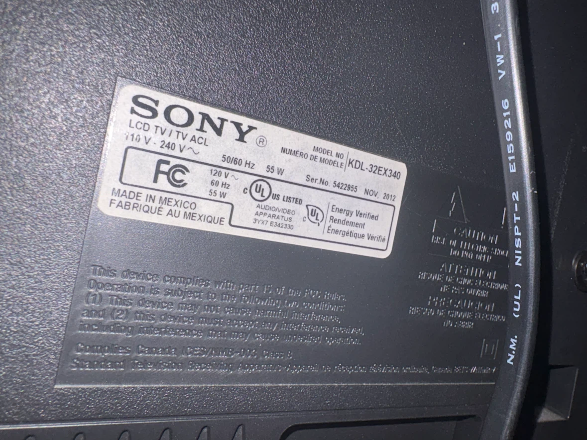 Sony Bravia 32-inch LED TV KDL-32EX340