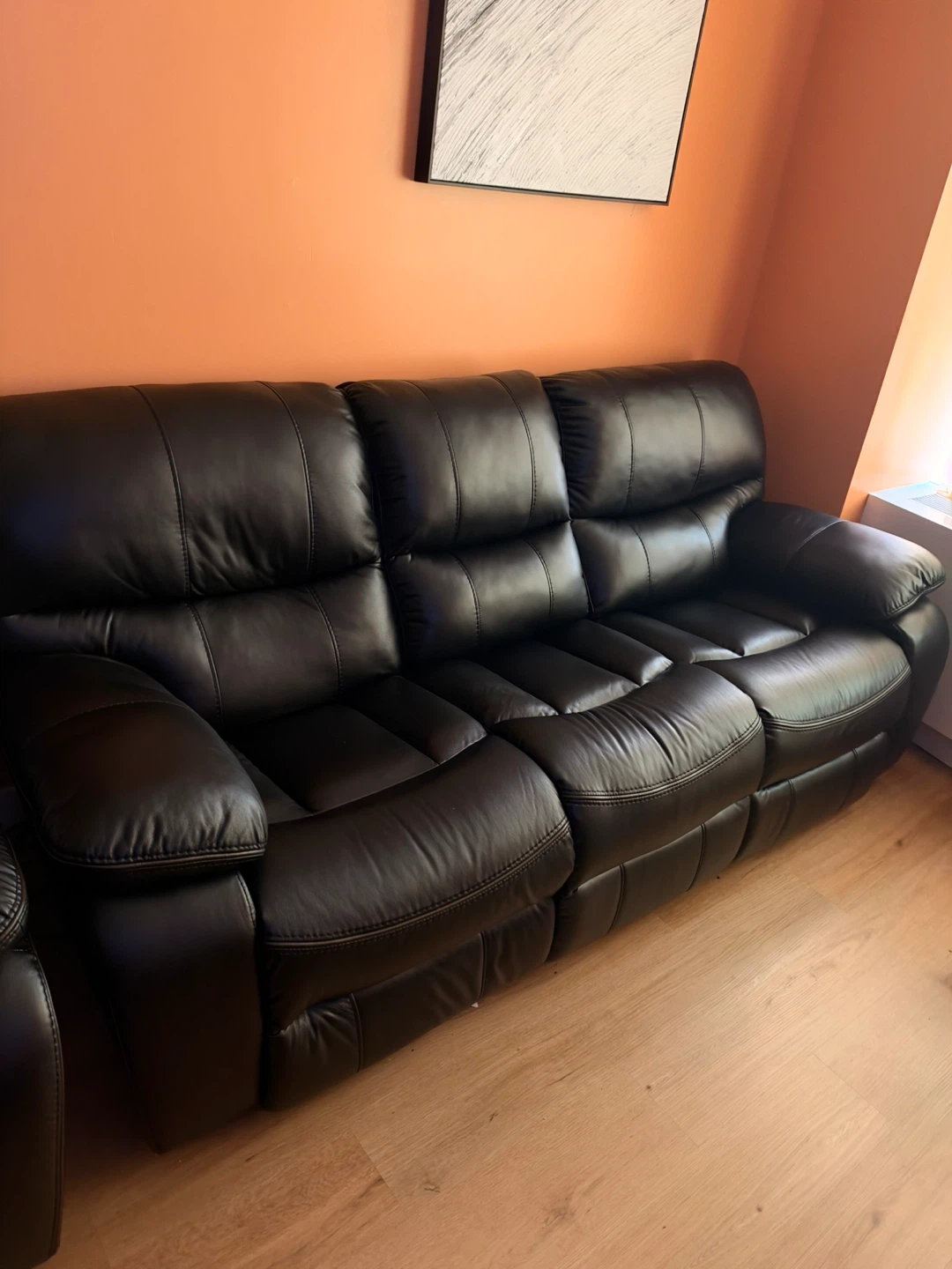 Bobopedic Power Reclining Sofa with matching arm chair - photo 2