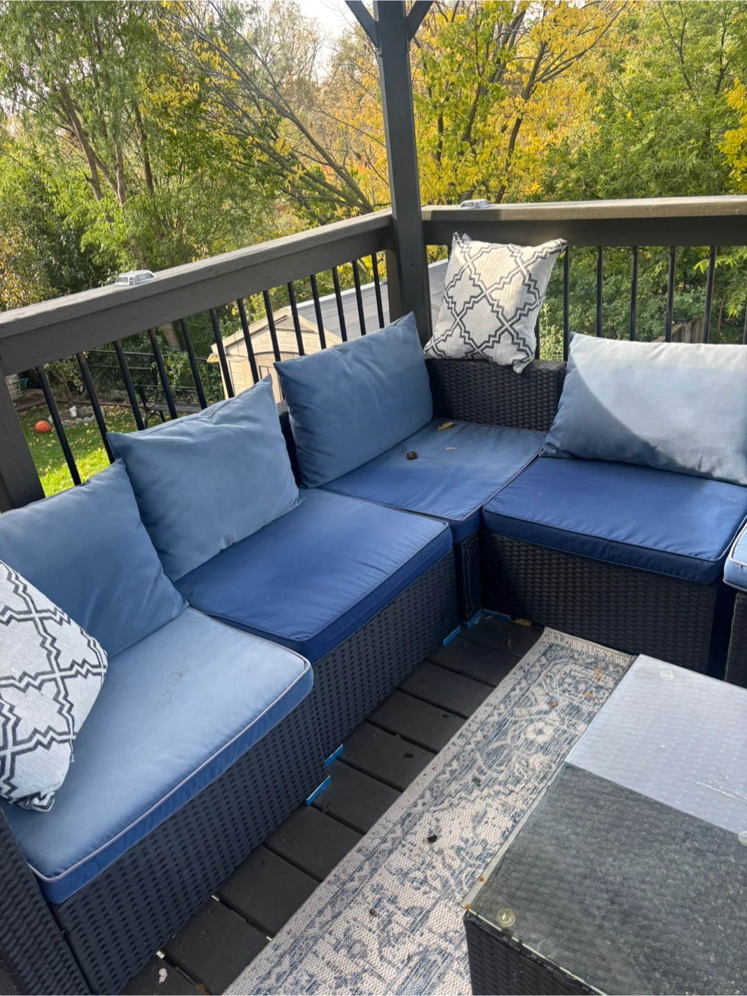 Outdoor Wicker Sectional Sofa Set
