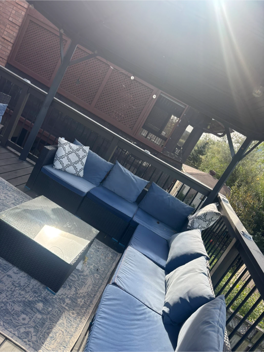 Outdoor Wicker Sectional Sofa Set - photo 2