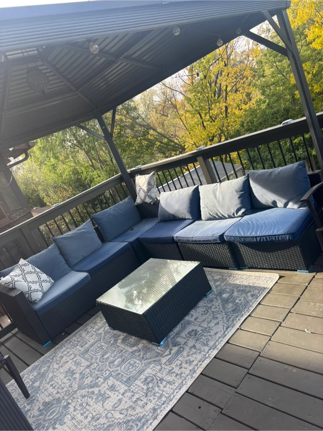 Outdoor Wicker Sectional Sofa Set - photo 3