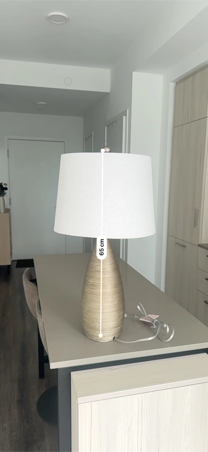 Textured Gold Table Lamp - photo 2