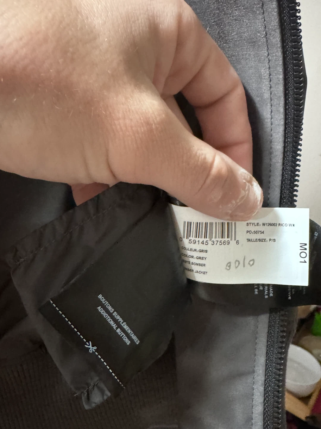 Rudsak Rico Bomber Jacket - Grey - Size P/S - photo 3