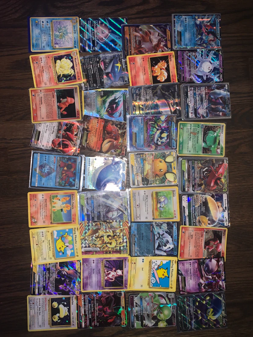 Collection of Pokemon Trading Cards
