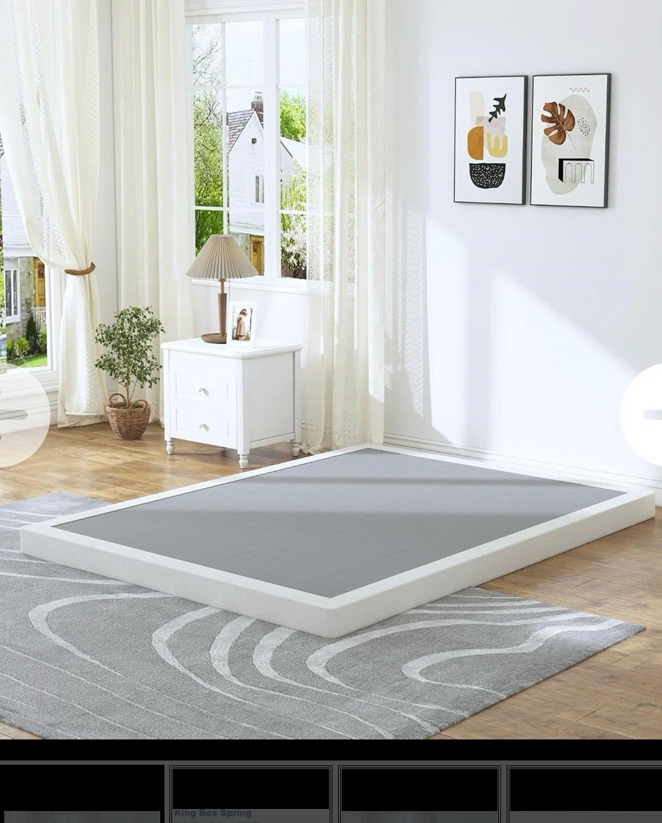 Low Profile Box Spring King Size, 3 Inch Box