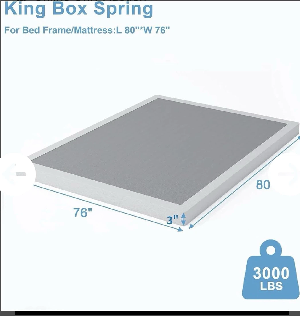 Low Profile Box Spring King Size, 3 Inch Box - photo 2