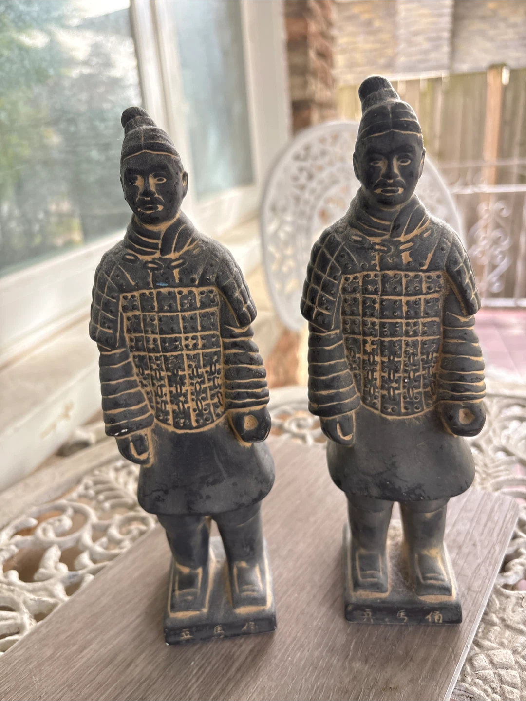 Pair of Terracotta Warrior Statues