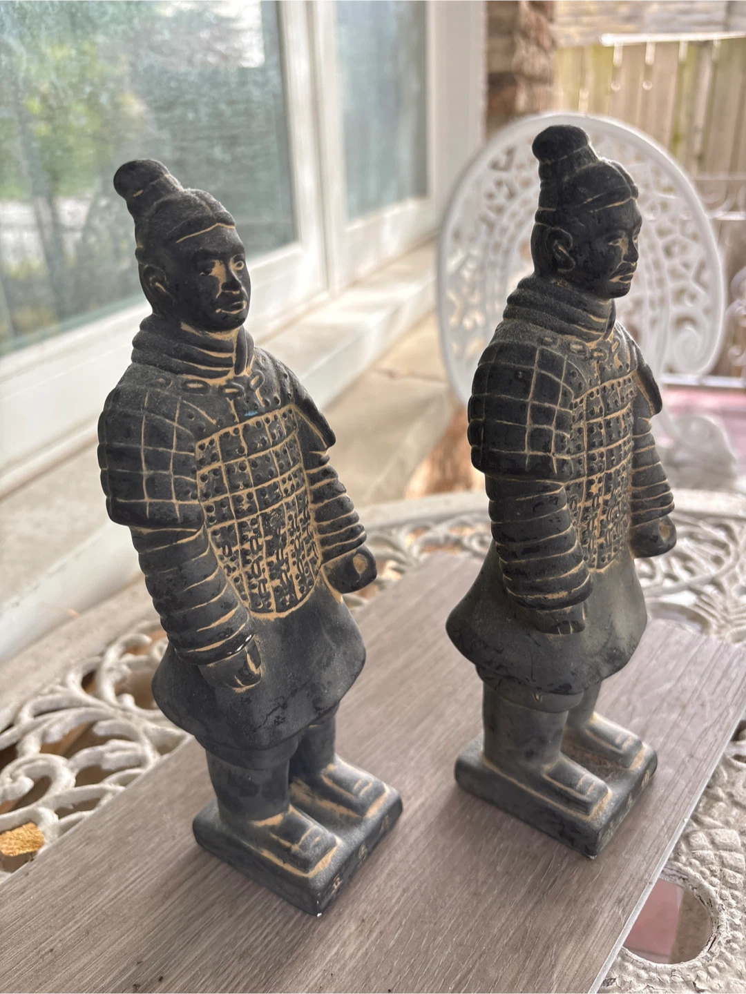 Pair of Terracotta Warrior Statues - photo 3