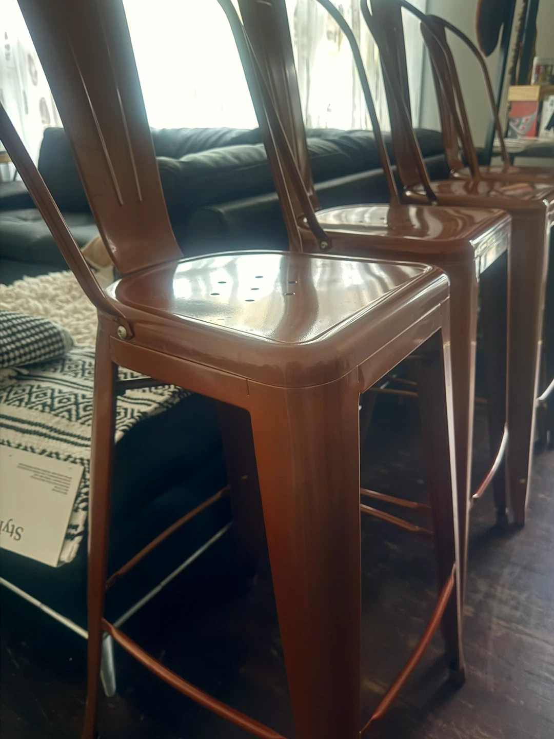 Counter/Bar height Metal stools
