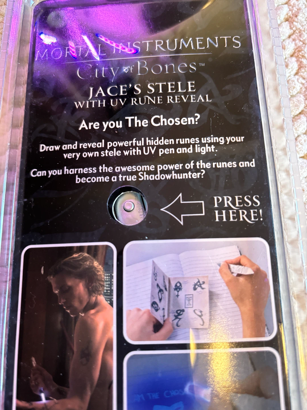 Mortal Instruments Jace's Stele with UV Rune Reveal - photo 5