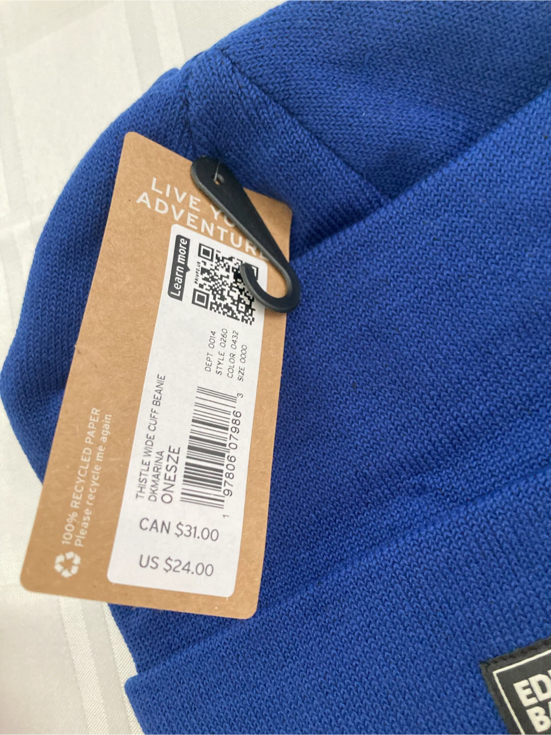 Eddie Bauer Thistle Wide Cuff Beanie - Blue - photo 2