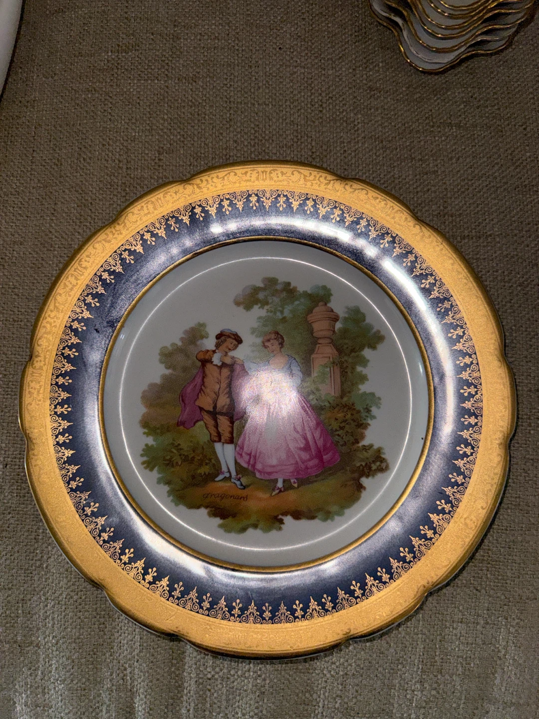 Limoges Fragonard Porcelain Plate