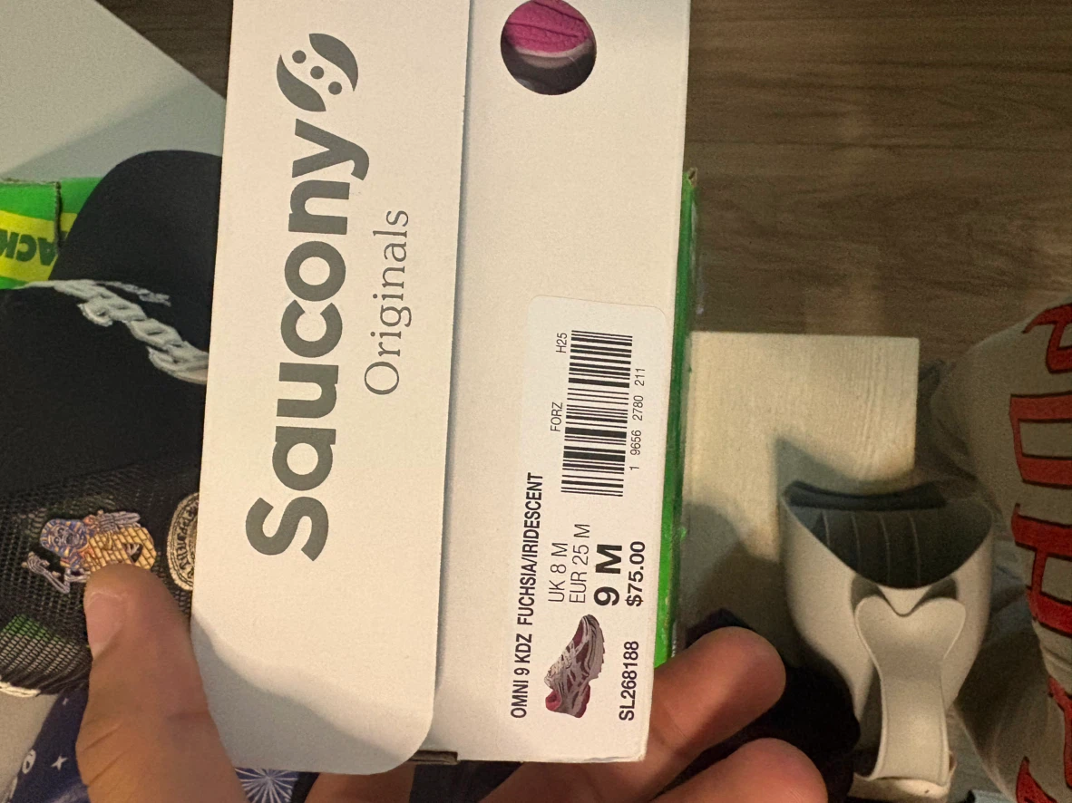 Saucony Omni 9 KDZ Fuchsia/Iridescent Sneakers - photo 3