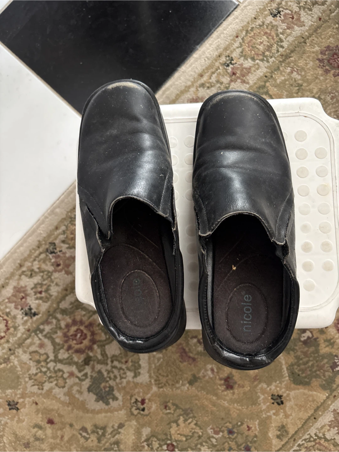 Nicole Black Slip-On Shoes Size 6M