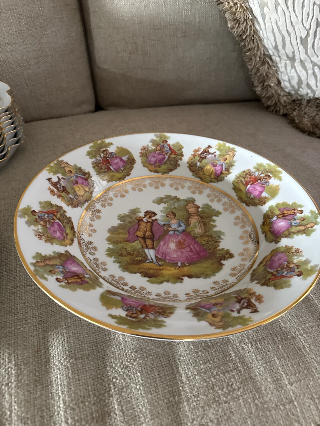 Gloria Fine Porcelain Fragonard Decorative Bowl - photo 3