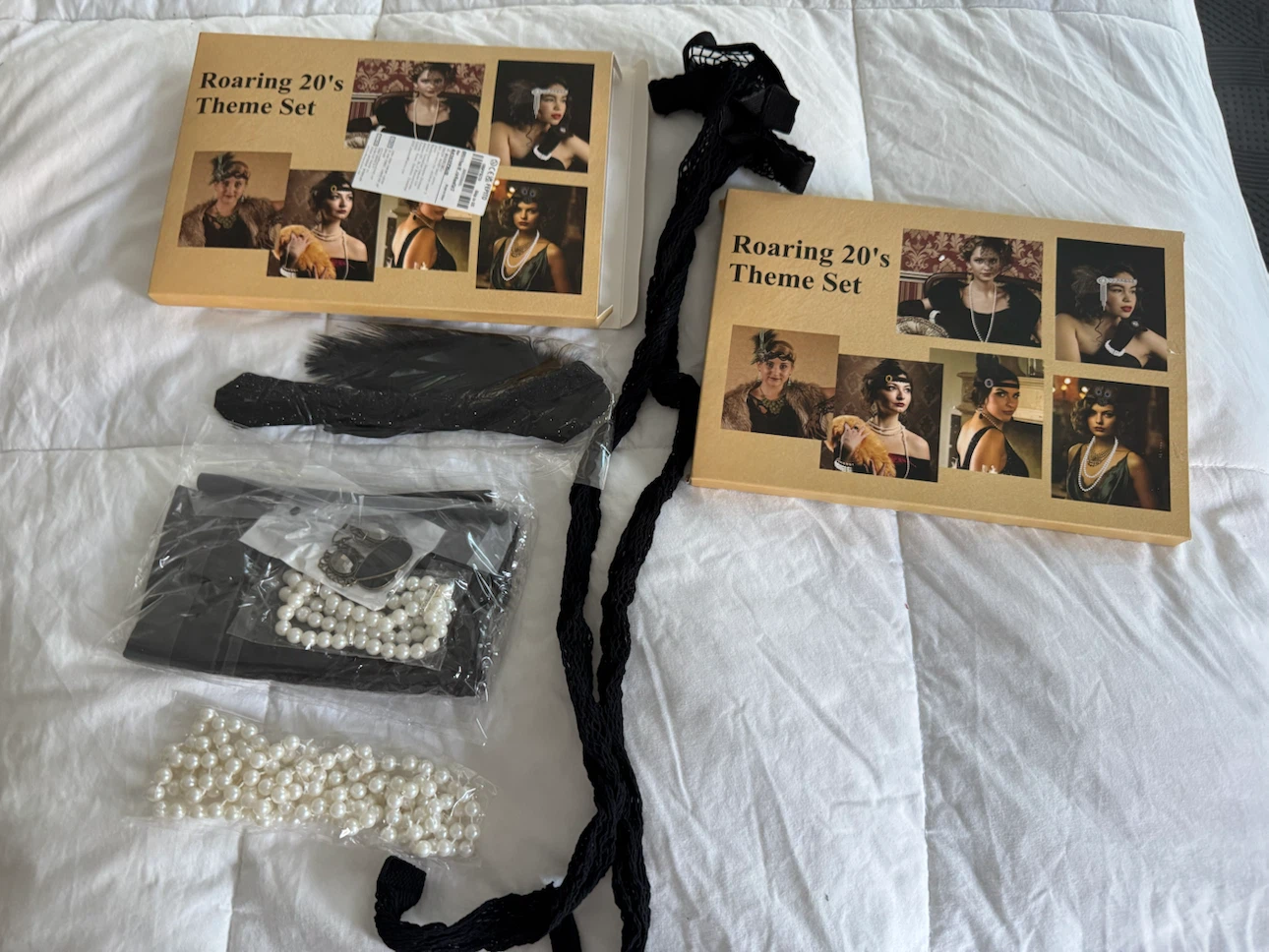 2 Brand New 1920’s flapper costume accessories, accessories only - photo 2