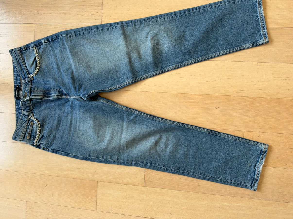 Desigual Sparkling Pockets Denim Jeans size 42 8 10