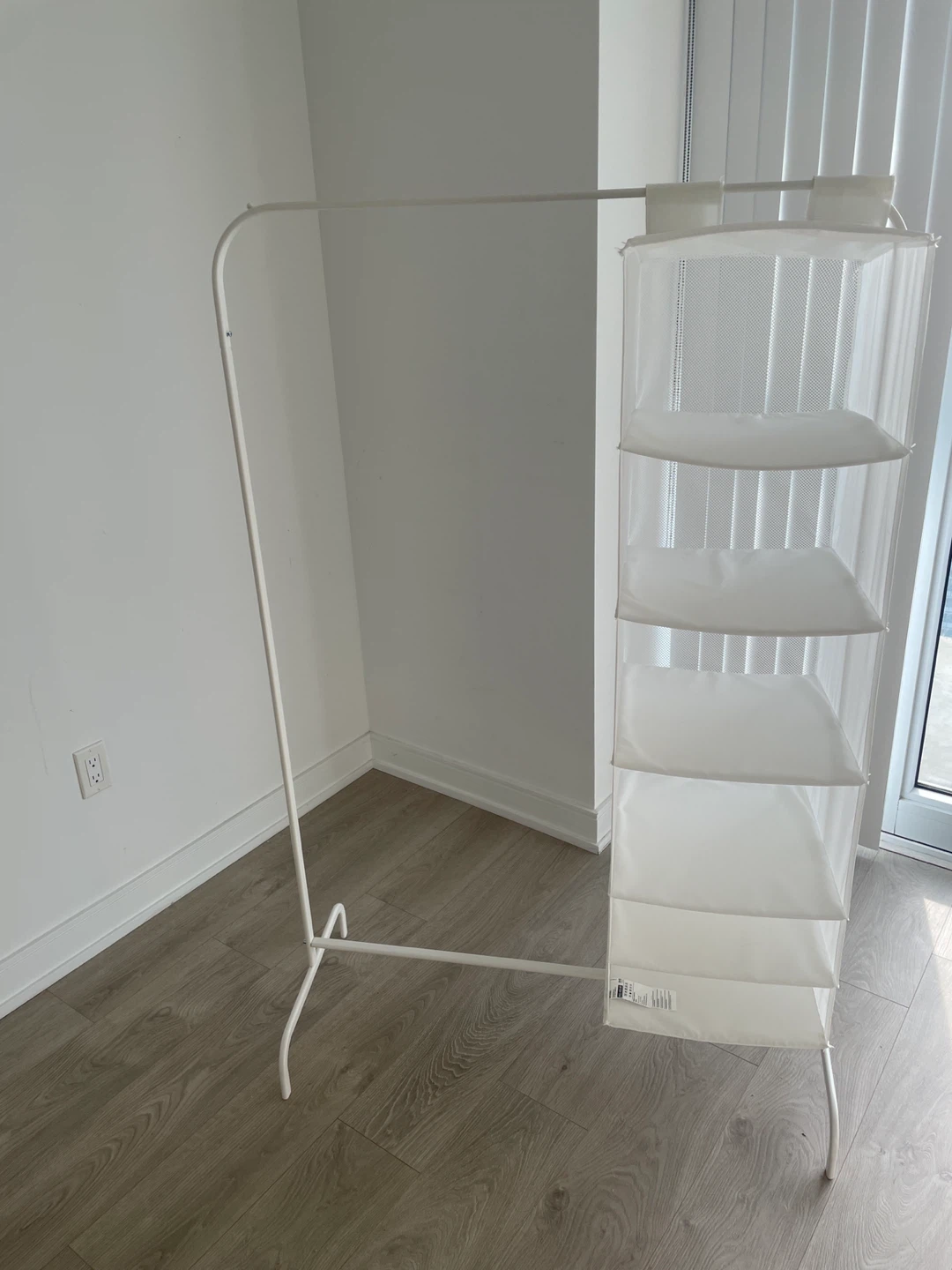 IKEA RIGGA Clothes Rack with Shelving