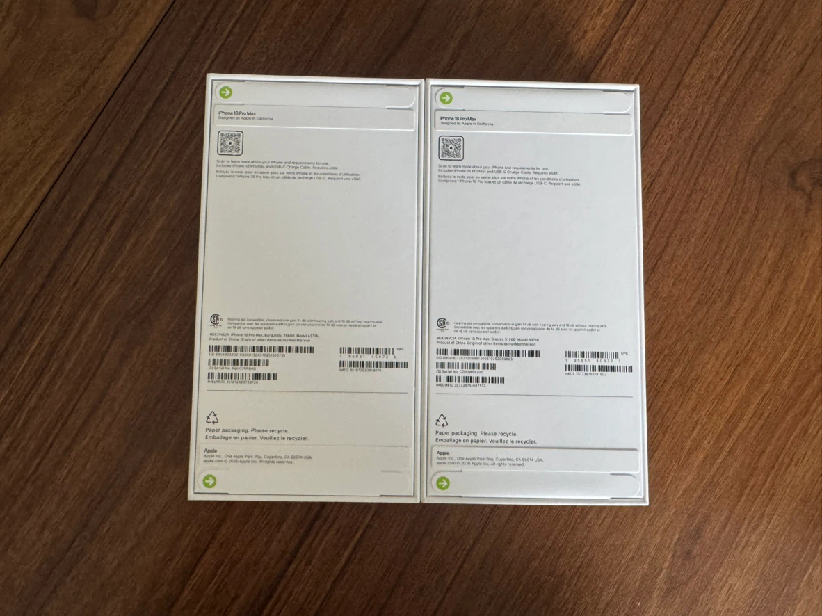 Two Apple iPhone 18 Pro Max Smartphones - photo 3