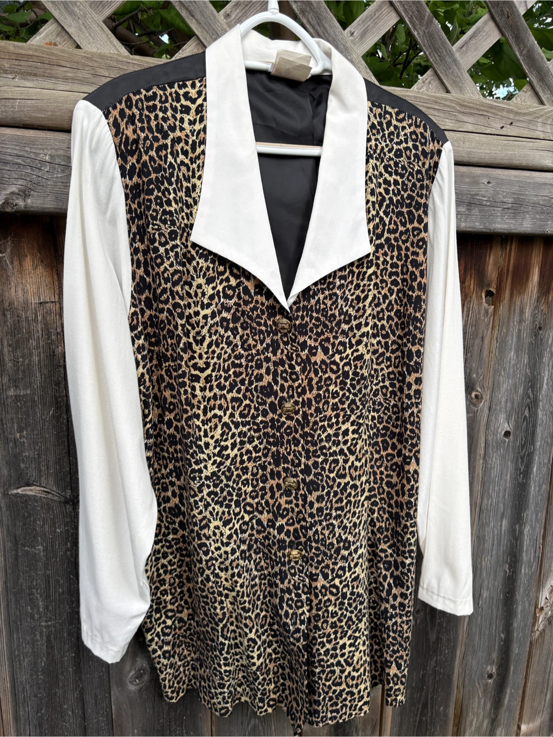 Vintage Leopard Print Blouse - photo 3