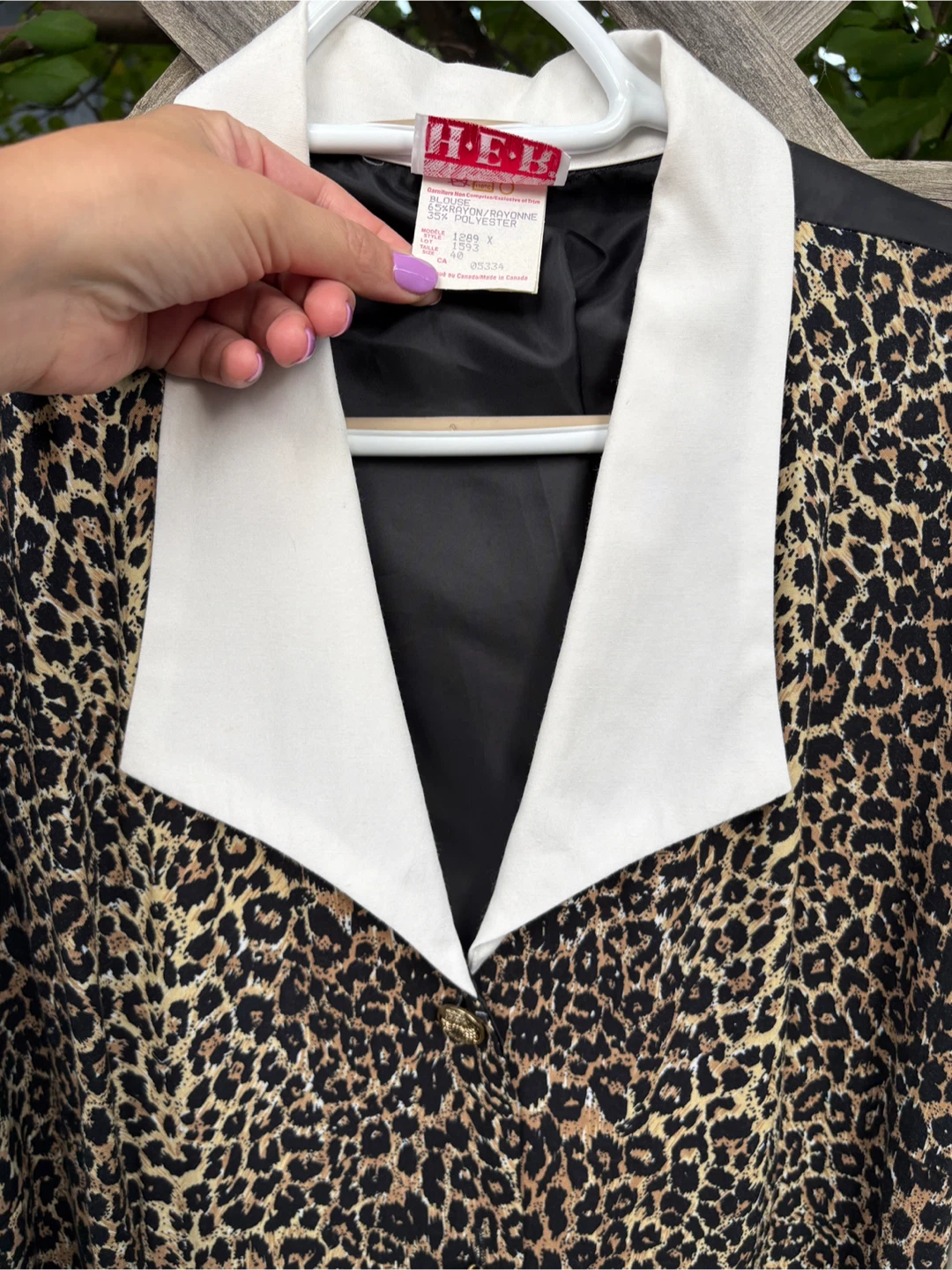Vintage Leopard Print Blouse - photo 4