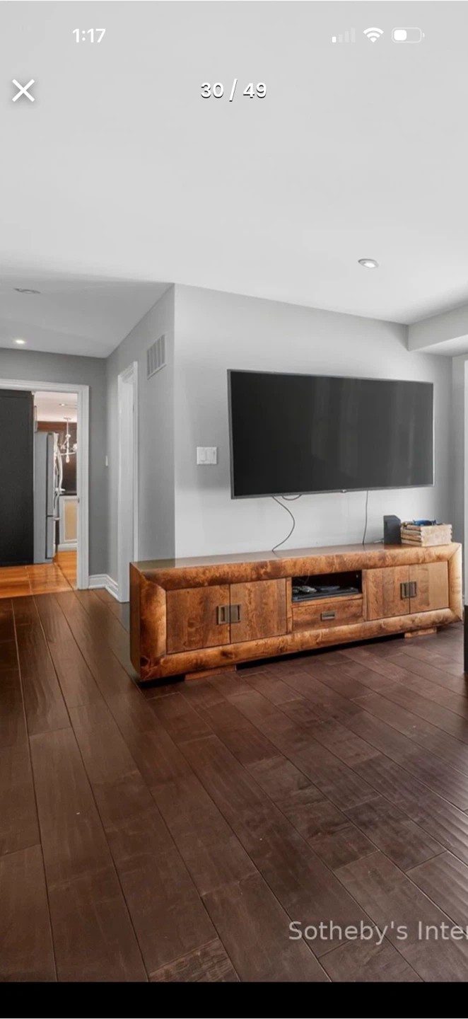 Wooden Media Console