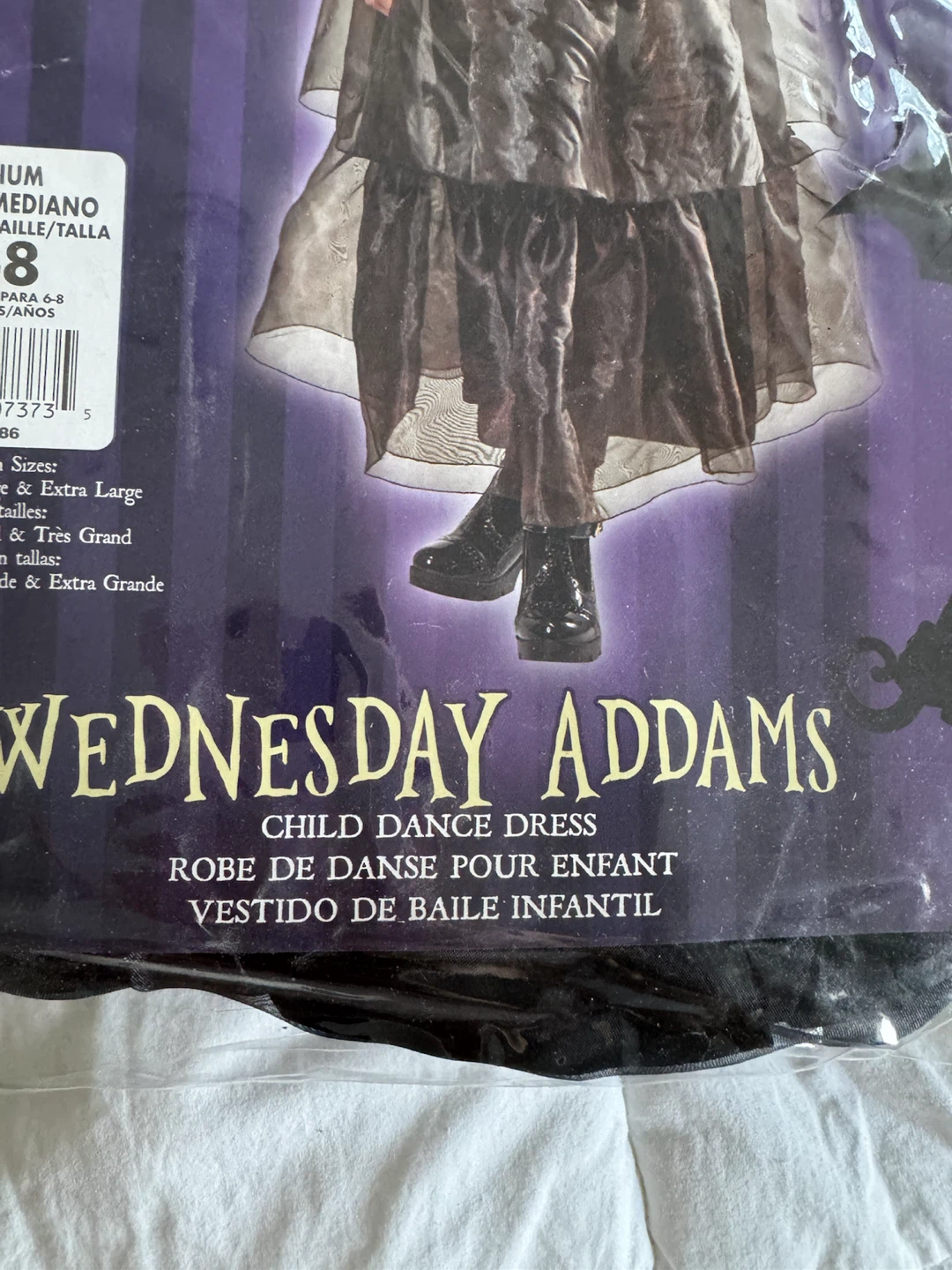 Brand New Wednesday Addams Kids Halloween Costume Size 7-8 - photo 4