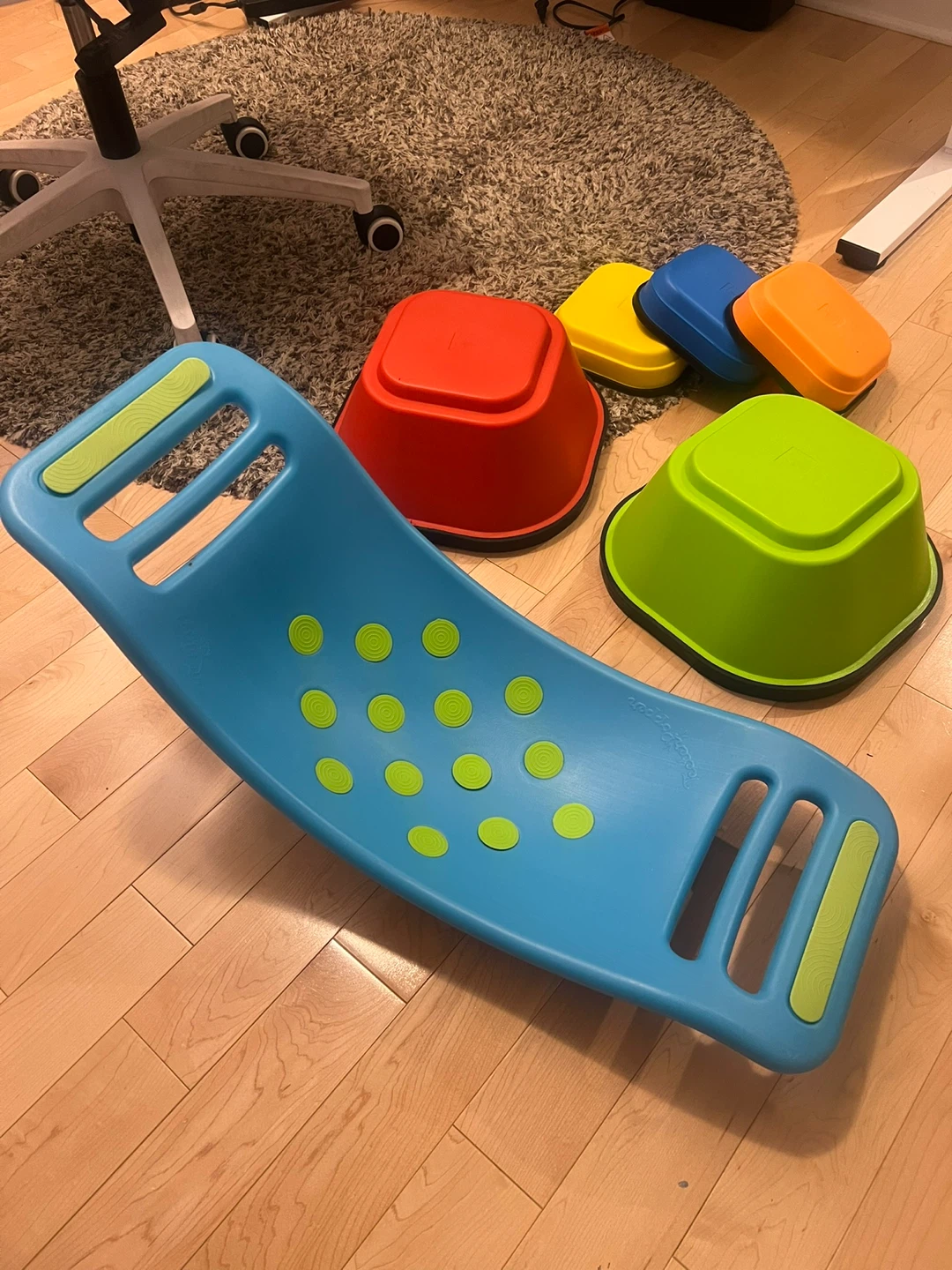 Fat Brain Toys Teeter Popper and Stepping Stones Set